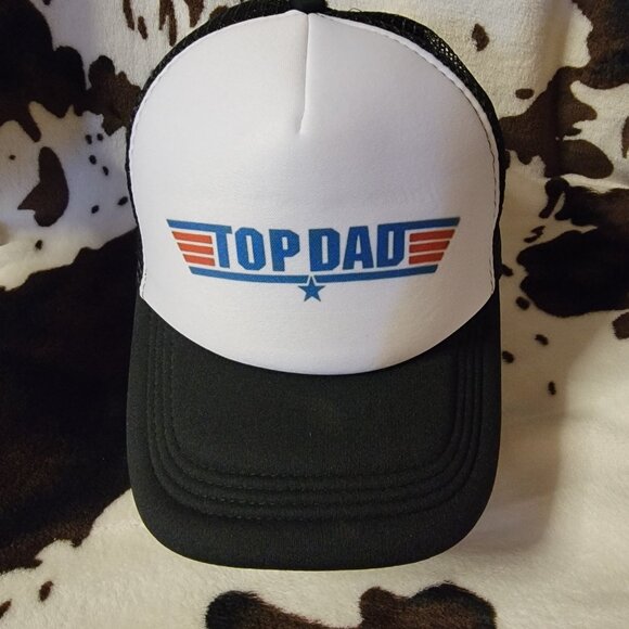 Top Dad Black Trucker Hat - Picture 5 of 8